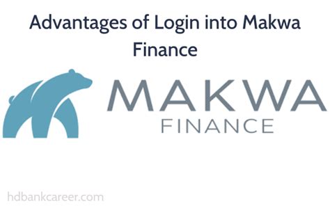 Makwa Finance Log In